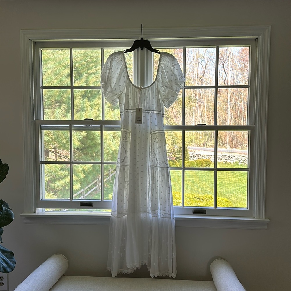 LoveShackFancy Jivera Dress - White Size 6